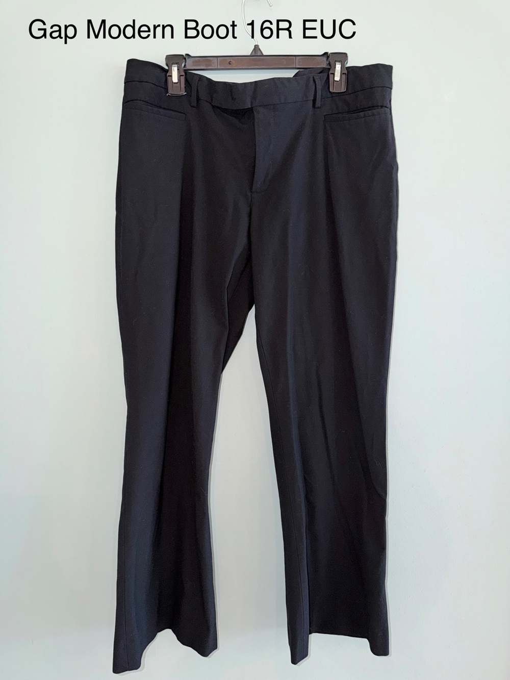 GAP Black Modern Boot-Cut Dress Pants